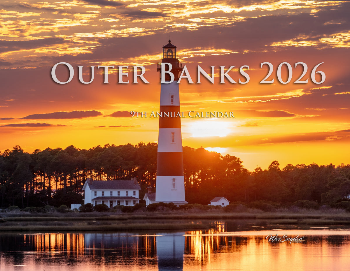 2026 Outer Banks Annual Wall Calendar 9th Annual Edition Wes Snyder