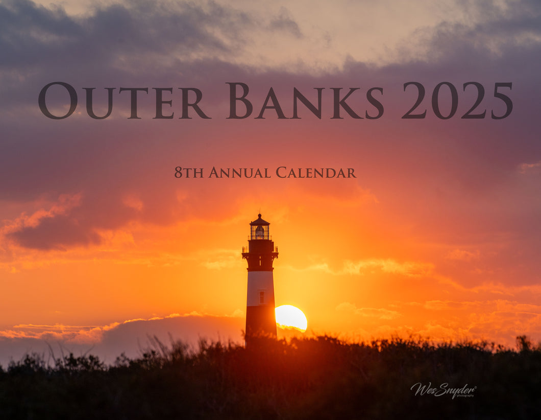 2025 Outer Banks Annual Wall Calendar 8th Annual Edition Wes Snyder
