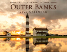 Load image into Gallery viewer, 2027 Outer Banks Annual Wall Calendar - 10th Annual Edition